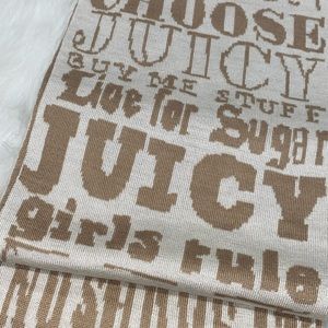 Retired Juicy Couture scarf beige and cream color long brand new